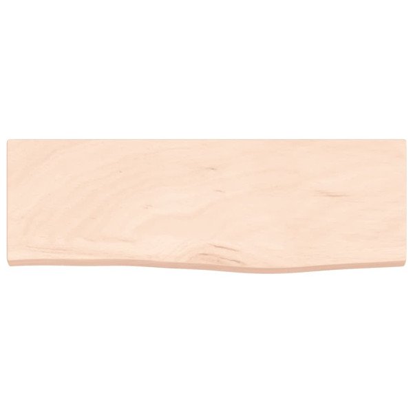 Estante de pared madera maciza de roble sin tratar 60x20x2 cm M 4