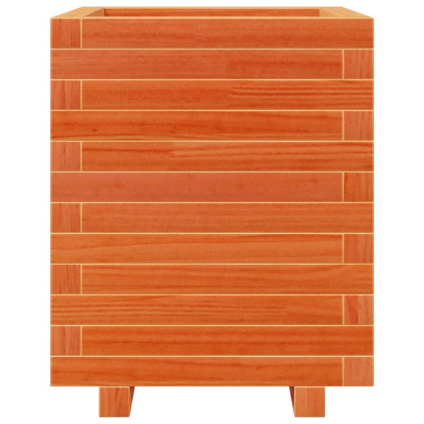 Vaso/floreira de jardim 40x40x49.5cm pinho maciço castanho mel M 5