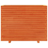 Jardinera madera maciza de pino marrón cera 90x40x72 cm 5