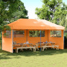 Tienda de fiesta plegable Pop-Up 3 paredes laterales naranja 1