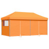 Tienda de fiesta plegable Pop-Up 4 paredes laterales naranja 2