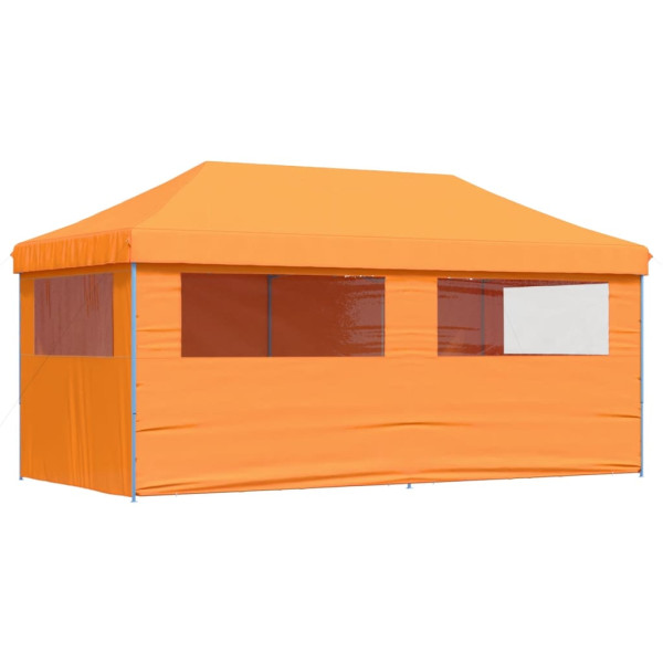 Tenda para festas pop-up dobrável c/ 4 paredes laterais laranja M 5