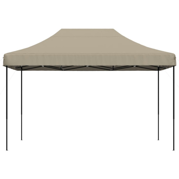 Tenda p/ festas pop-up dobrável 410x279x315cm cinza-acastanhado M 3