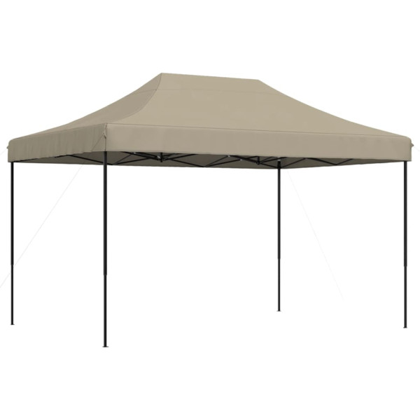 Tenda p/ festas pop-up dobrável 410x279x315cm cinza-acastanhado M 5