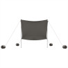 Toldo de praia com âncoras de areia 214x236 cm cinzento 4