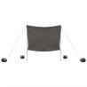 Toldo de praia com âncoras de areia 214x236 cm cinzento 5
