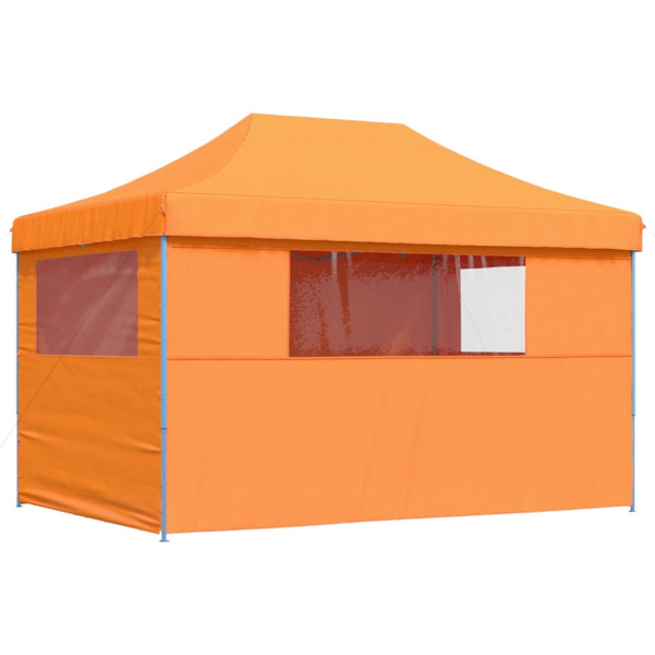 Tienda de fiesta plegable Pop-Up 4 paredes laterales naranja M 5