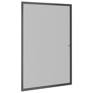 Mosquitera para ventanas gris antracita 90x120 cm H