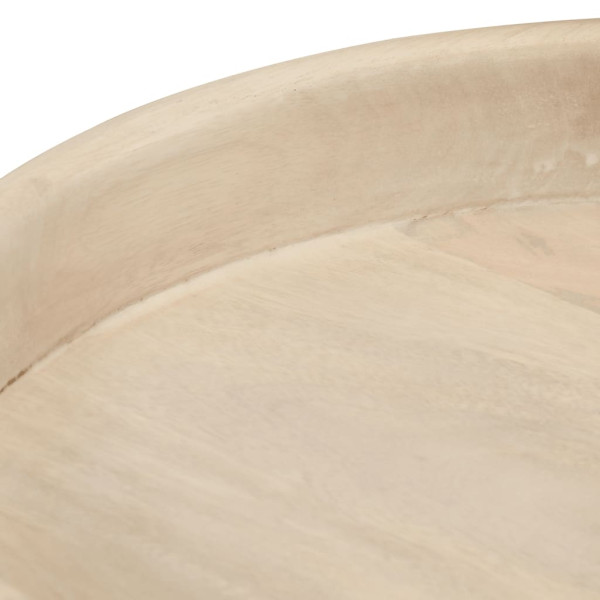 Mesas de centro redondas 3 pcs madeira de mangueira maciça M 4