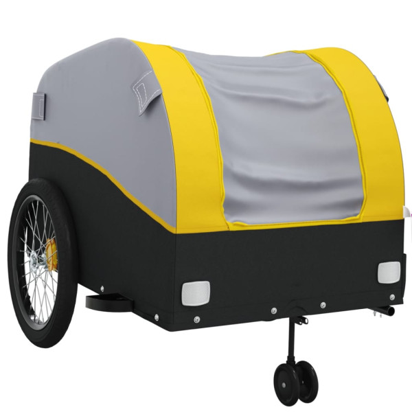 Reboque para bicicleta 45 kg ferro preto e amarelo M 4