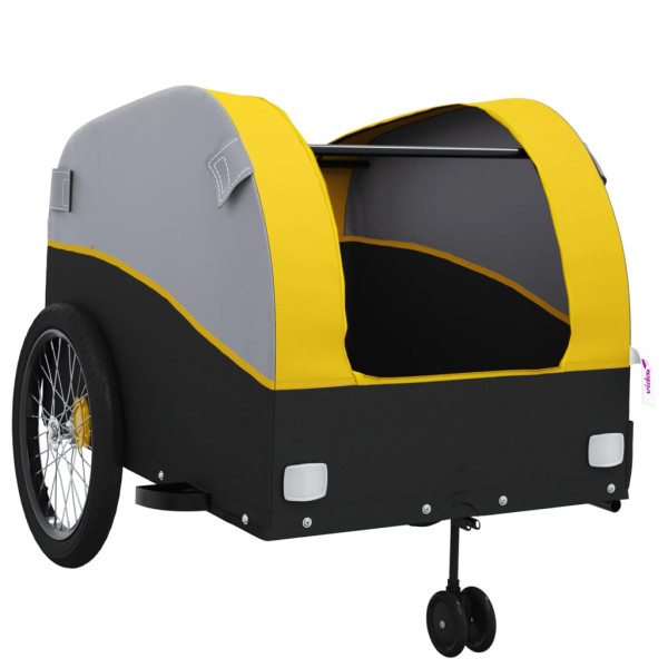 Reboque para bicicleta 45 kg ferro preto e amarelo M 5