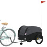Reboque para bicicleta 45 kg ferro preto 3