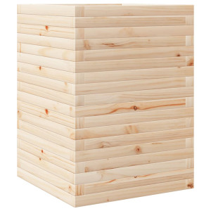 Jardinera de madera maciza de pino 50x50x68.5 cm H