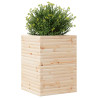 Jardinera de madera maciza de pino 50x50x68.5 cm 4