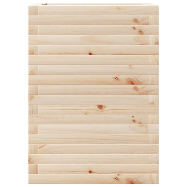 Jardinera de madera maciza de pino 50x50x68.5 cm M 5