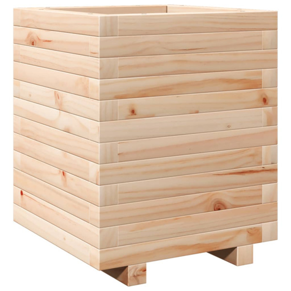 Jardinera madera maciza de pino 40x40x49.5 cm M 2