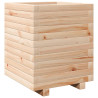 Jardinera madera maciza de pino 40x40x49.5 cm 2