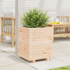 Jardinera madera maciza de pino 40x40x49.5 cm 3