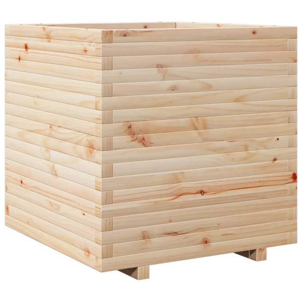 Jardinera madera maciza de pino 70x70x72 cm M 2