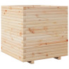 Jardinera madera maciza de pino 70x70x72 cm 2