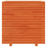 Jardinera madera maciza de pino marrón cera 70x40x72 cm 5