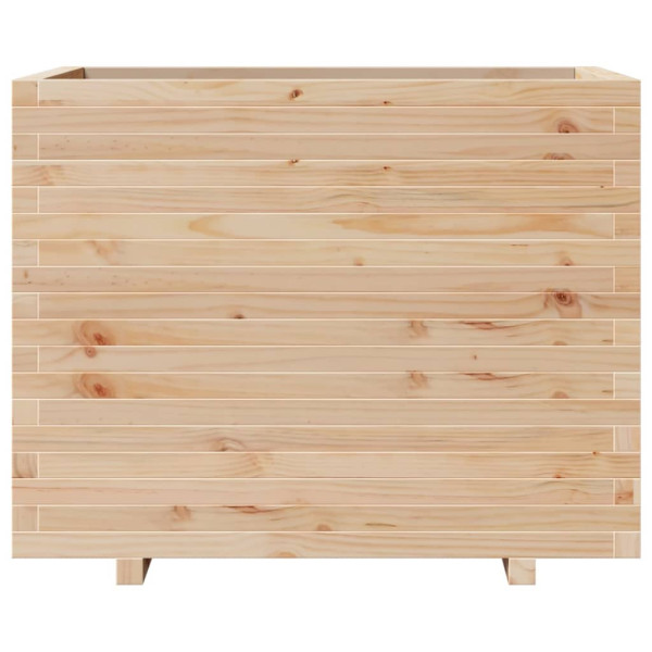 Jardinera madera maciza de pino 90x60x72 cm M 5