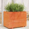 Jardinera madera maciza de pino marrón cera 90x60x72 cm 1