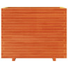Jardinera madera maciza de pino marrón cera 90x60x72 cm 5