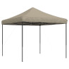 Tenda p/ festas pop-up dobrável 292x292x315cm cinza-acastanhado 5