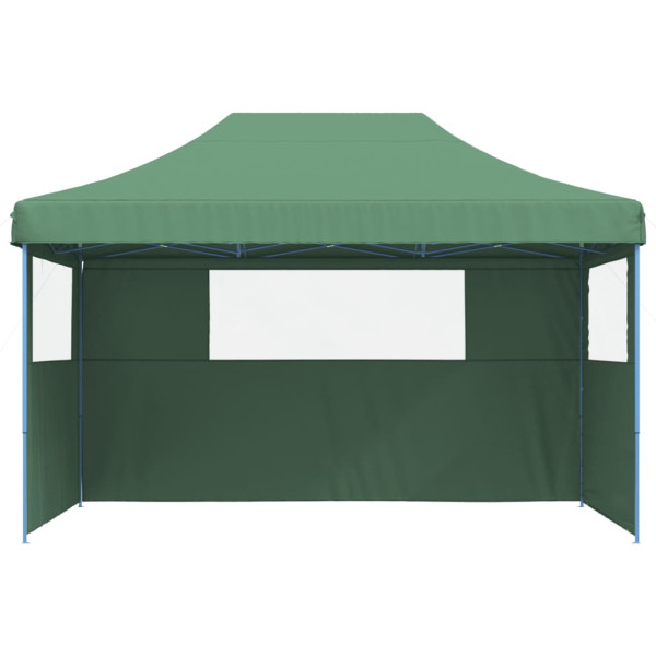 Tienda de fiesta plegable Pop-Up con 3 paredes laterales verde M 3