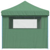 Tienda de fiesta plegable Pop-Up con 3 paredes laterales verde 4
