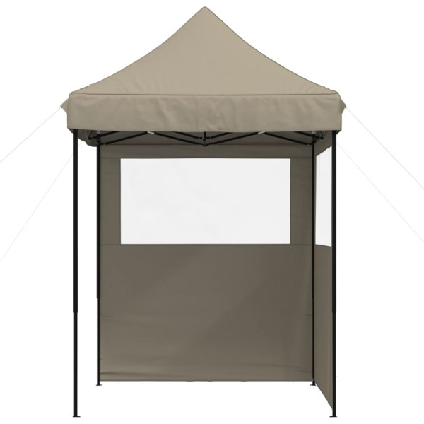Tienda de fiesta plegable Pop-Up con 2 paredes laterales taupe M 3