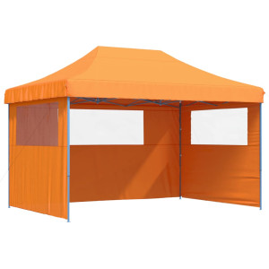 Tienda de fiesta plegable Pop-Up 3 paredes laterales naranja H