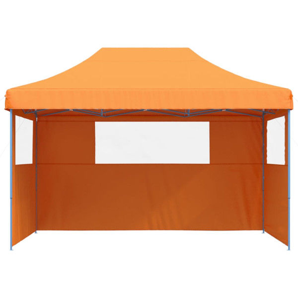 Tienda de fiesta plegable Pop-Up 3 paredes laterales naranja M 3