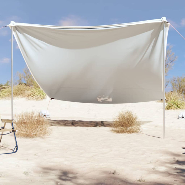 Toldo de playa con anclas de arena gris 304x300 cm D