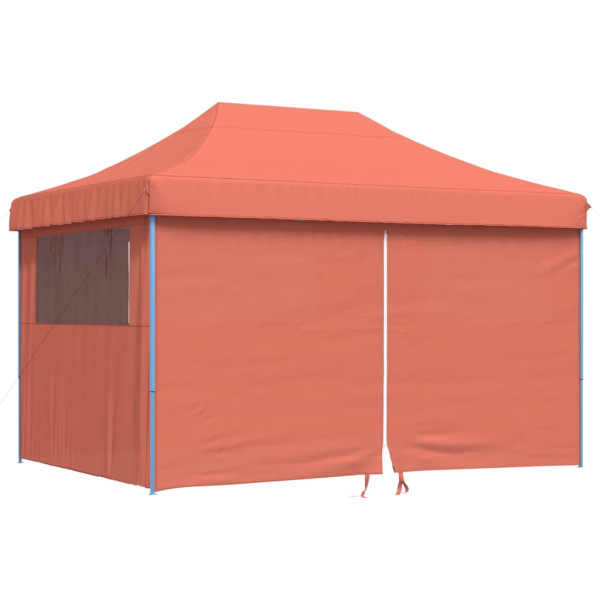 Tenda p/ festas pop-up dobrável 4 paredes laterais terracotta M 2