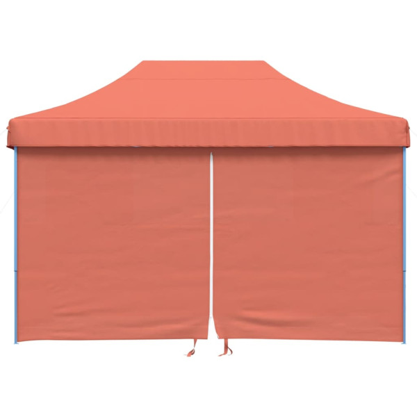 Tenda p/ festas pop-up dobrável 4 paredes laterais terracotta M 3