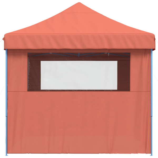 Tenda p/ festas pop-up dobrável 4 paredes laterais terracotta M 4