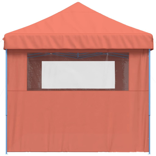 Tenda p/ festas pop-up dobrável 3 paredes laterais terracotta M 4