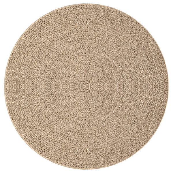 Alfombra ZIZUR apariencia de yute interior y exterior Ø 200 cm M 3