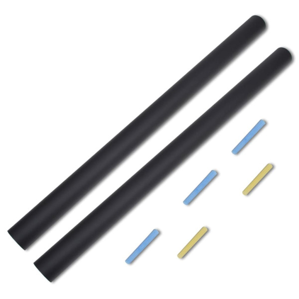 Pizarra Adhesiva De Pared 0.6 x 2 M 2 Rollos Con Tizas D