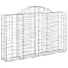 Cestos gabião arqueados 30 pcs 200x30x120/140 ferro galvanizado 3