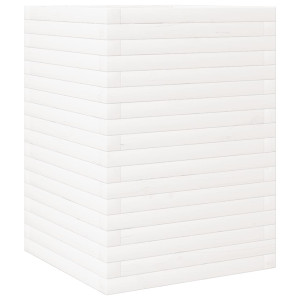 Vaso/floreira de jardim 50x50x68.5 cm pinho maciço branco H