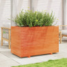 Jardinera madera maciza de pino marrón cera 110x60x72 cm 3