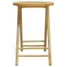 Mesa de jardim dobrável Ø55x75 cm bambu 4