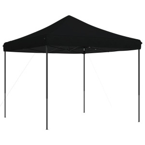 Tienda de fiesta plegable Pop-Up negra 292x292x315 cm H