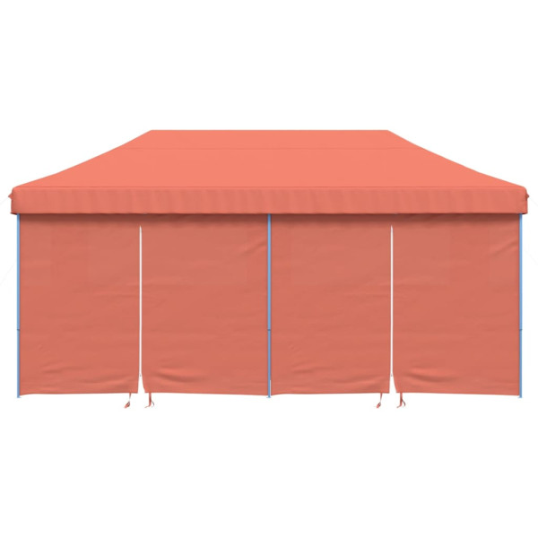 Tenda p/ festas pop-up dobrável 4 paredes laterais terracotta M 3