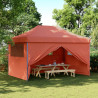 Tenda p/ festas pop-up dobrável 4 paredes laterais terracotta 1
