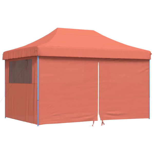 Tenda p/ festas pop-up dobrável 4 paredes laterais terracotta M 2