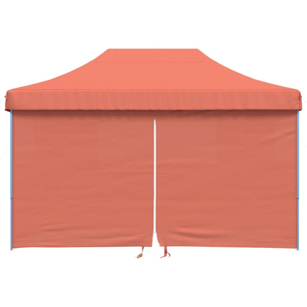 Tenda p/ festas pop-up dobrável 4 paredes laterais terracotta M 3
